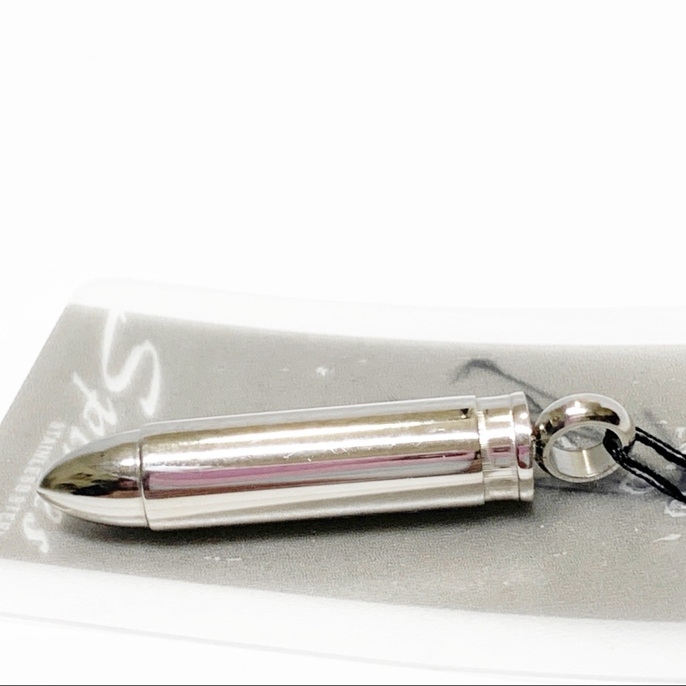 Spikes Silver Bullet Punk Men Pendant